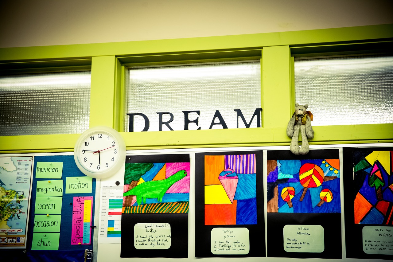 art wall -- Flexible classroom design