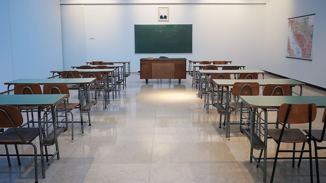 empty classroom; Post-Pandemic Parent-Teacher Conference concept